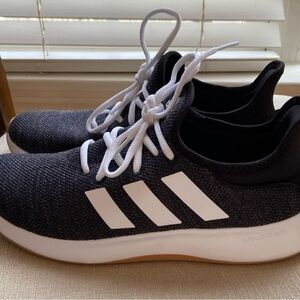 Adidas black and white cloudfoam pure shoes